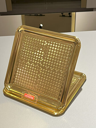 Schafer Ela Sunum Tepsisi 1 Parça-Gold01 1S1625-30050-GLD01
