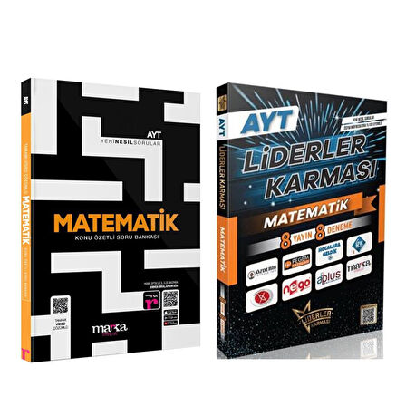 Marka Yayınları AYT Matematik Soru Bankası ve Liderler Deneme Seti 2 Kitap