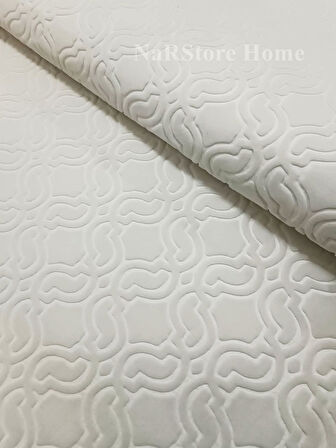 Elit Krem Saçaklı Kabartmalı Yıkanabilir Kaymaz Taban Kesme Yolluk Hal