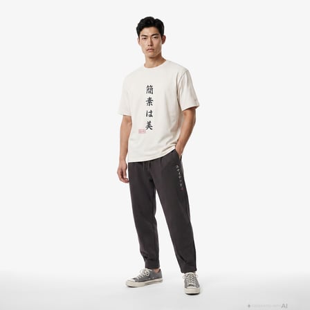 UNITED4 Regular Fit Erkek Krem T-Shirt