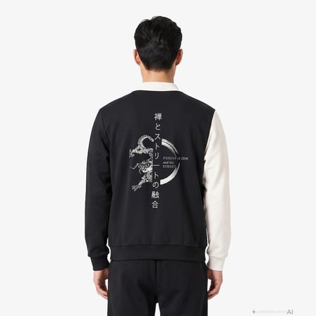 UNITED4 Regular Fit Erkek Siyah Sweatshirt