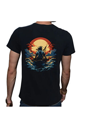 Sailor T-shirt %100 Pamuklu Siyah Penye Basic Erkek Tişört