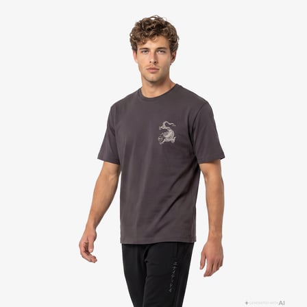 UNITED4 Regular Fit Erkek Kahverengi T-Shirt