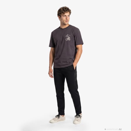 UNITED4 Regular Fit Erkek Kahverengi T-Shirt