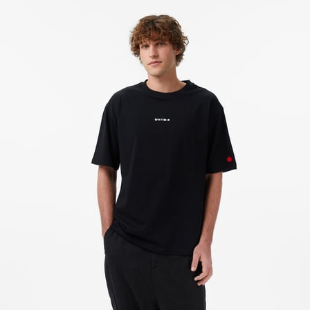 UNITED4 Regular Fit Erkek Siyah T-Shirt