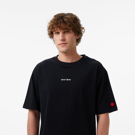 UNITED4 Regular Fit Erkek Siyah T-Shirt