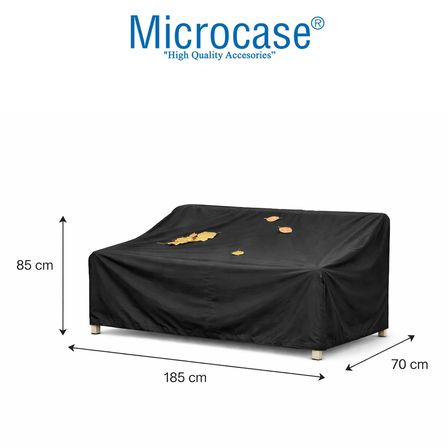 Microcase Su Geçirmez 4 Mevsim Kullanım Bahçe Mobilyası Koltuk Kılıfı Brandası 85x185x70 CM AL5541