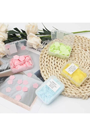 1 Adet Sihirli Sabun Mini Çiçek Desenli Seyahat Için Taşınabilir Pratik Temizlik Sabunu