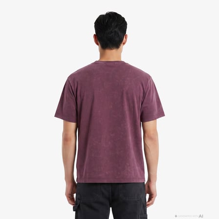 UNITED4 Regular Fit Erkek Bordo T-Shirt