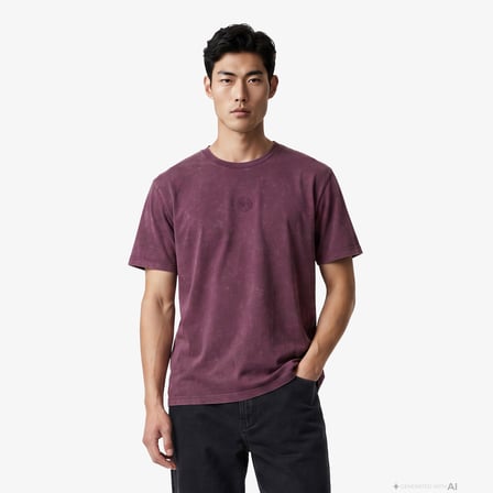 UNITED4 Regular Fit Erkek Bordo T-Shirt