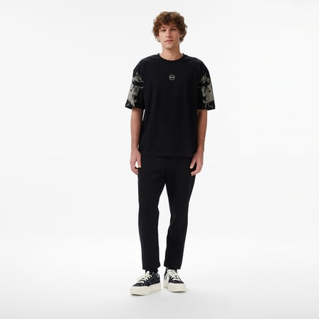 UNITED4 Regular Fit Erkek Siyah T-Shirt