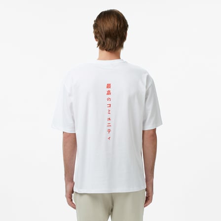 UNITED4 Regular Fit Erkek Beyaz T-Shirt