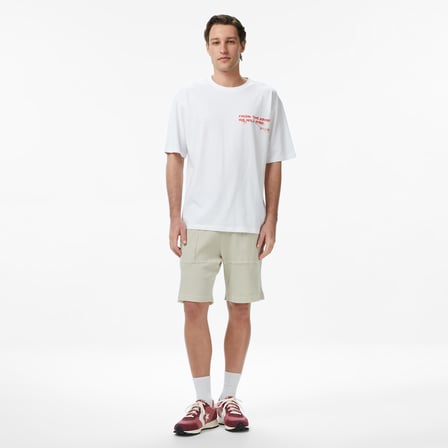 UNITED4 Regular Fit Erkek Beyaz T-Shirt