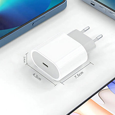 Deji 20W Samsung Galaxy A3 A5 -A8 A8 Plus -A20 A30 A40 A50 A50S Hızlı ŞarjAdaptörü Type-C