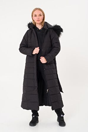Toridas Günlük Kışlık Tam Boy Şişme Kadın Mont bt180s