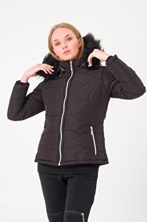 Toridas Günlük Kürklü Şişme Kadın Mont 807s