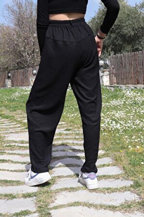 Toridas Yazlık Günlük Şalvar Kadın Pantolon tr353siyah