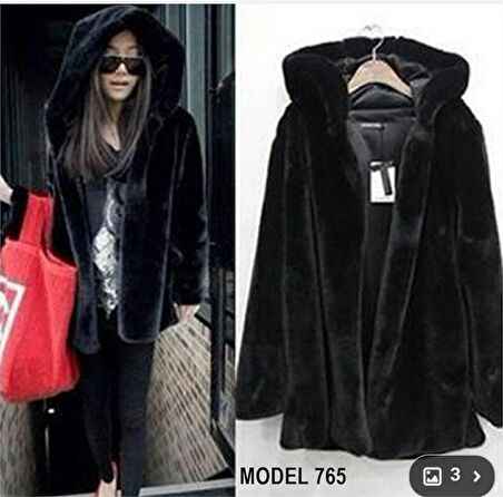 Toridas Kışlık Kürk Kadın Ceket 765siyah