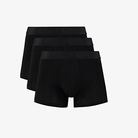 UNITED4 Classic 3lü Erkek Siyah Boxer