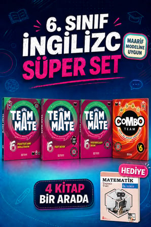 6.Sınıf Team Mate Practice Book + Vocabulary Book + Test Book+ Combo Set (Metematik Yaprak Test hediyeli)