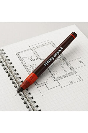 Rapido Kalemi Isograph 0,1 MM Teknik Çizim Kalemi (1 Adet)