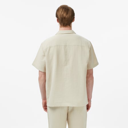 UNITED4 Comfort Fit Erkek Krem Gömlek