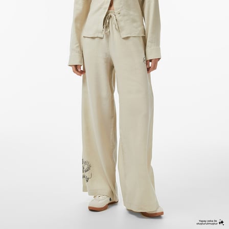 UNITED4 Regular Fit Kadın Krem Pantolon