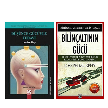 Bilinçaltının Gücü ve Altın Kitaplar Düşünce Gücüyle Tedavi Seti 2 Kitap