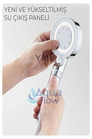 Filtreli Kireç Arındırıcı Duş Banyo Başlığı + 5 Adet Yedek Filtre