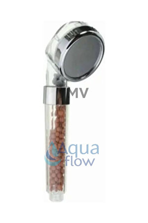 Tasarruflu Tazyikli Boncuklu Duş Başlığı Pvc Patlamaz Duş Banyo Hortumu Seti 3Lü Set