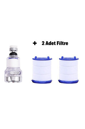 Filtreli Lüks Fonksiyonlu Musluk Başlığı + 2 Adet Yedek Filtre