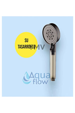 Filtreli Kireç Arındırıcı Yeni Turbo Fonksiyonlu Duş Banyo Başlığı