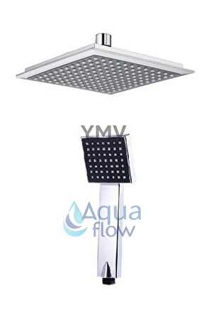 Yağmurlama Duş Seti Tepe Duş Banyo Robotu Patlamaz Gri Hortum 4lü Duş Seti