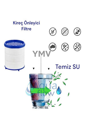 3 Adet Pas Kireç Tortu Engellleyici Arındırıcı Musluk Batarya Yedek Arıtma Filtresi