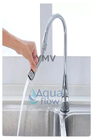 Tasarruflu Musluk Başlığı Esnek Yapı 360° Hareketli 2 Fonksiyonlu Mutfak Lavabo Batarya Çeşme Başlık