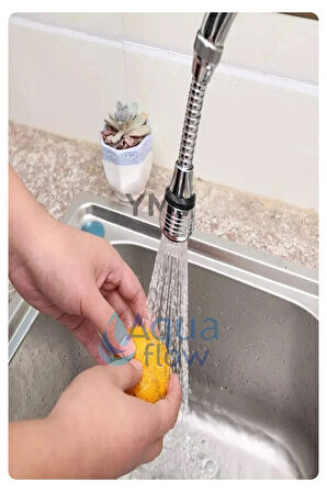 Tasarruflu Musluk Başlığı Esnek Yapı 360° Hareketli 2 Fonksiyonlu Mutfak Lavabo Batarya Çeşme Başlık