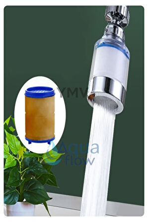 360° Hareketli Filtreli Kireç Pas Arındırıcı Mutfak Lavabo Çeşme Batarya Musluk Başlığı