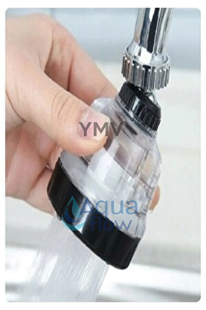 Yeni Model Lüks Şeffaf Su Tasarruflu 360° Hareketli Mutfak Lavabo Musluk Batarya Çeşme Başlığı