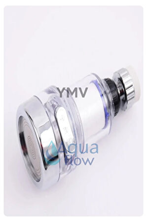 Filtreli Lüks Şeffaf Fonksiyonlu 360° Mutfak Lavabo Batarya Musluk Başlığı