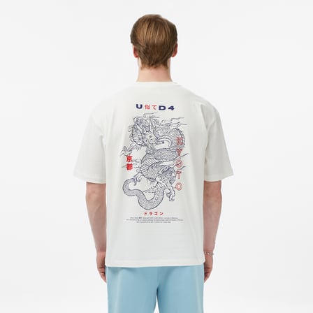 UNITED4 Regular Fit Erkek Bej T-Shirt