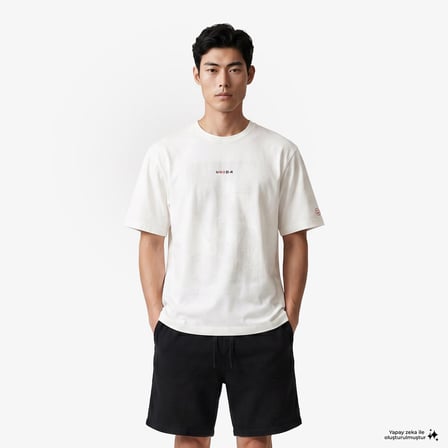 UNITED4 Regular Fit Erkek Krem T-Shirt