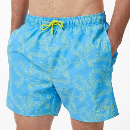 UNITED4 Comfort Fit Erkek Mavi Deniz Şortu