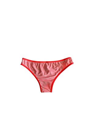 Turuncu Kenarları Şeritli DAR KALIP Bikini Altı