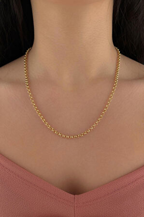 14 Ayar Altın Doch Zincir 4 mm