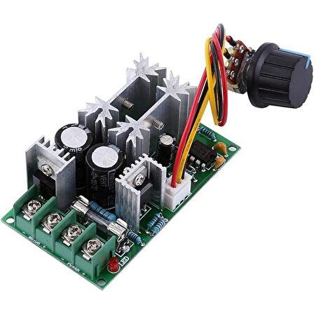 20A DC 10-60V PWM Motor Hız Kontrol Anahtarı Yüksek Güç Hız Kartı Sürücü Modülü Ayarlanabilir