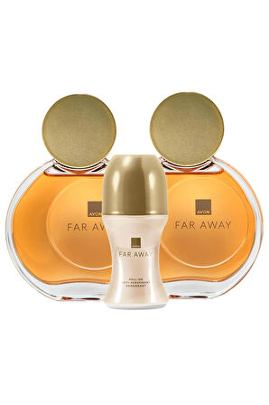 Avon Far Away Kadın Parfüm İkili Set ve Rollon Paketi