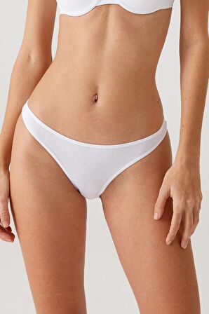 Kadın 5'li Ekonomik Paket Siyah-lacivert-bordo-pudra-ekru 2055 Basic Brief Pamuklu Külot