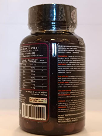 Aslan Yelesi Kapsül (LİON'S MANE MUSHROOMS CAPSULE)