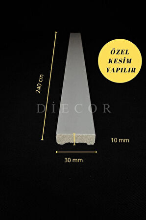 Dekoratif Boyanabilir 1 Adet 3 cm Polistren Duvar Çıtası