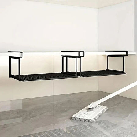 1 Adet Alan Tasarruflu Siyah Metal Ayakkabı Düzenleyici organizer terlik ve ayakkabı düzenleyici